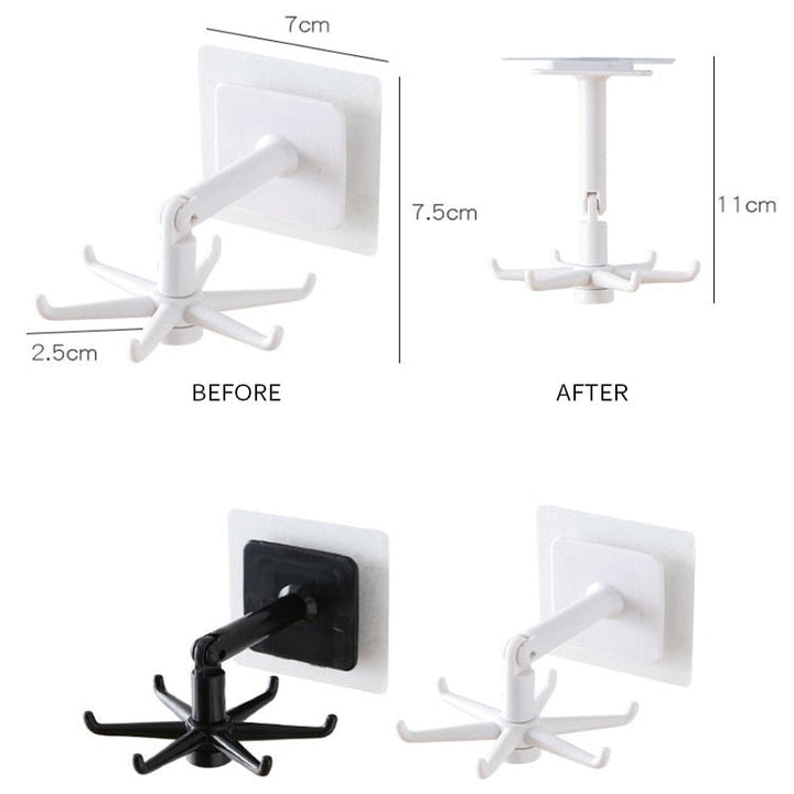 Viskana Punch Free Kitchen Dish Hook Organizer