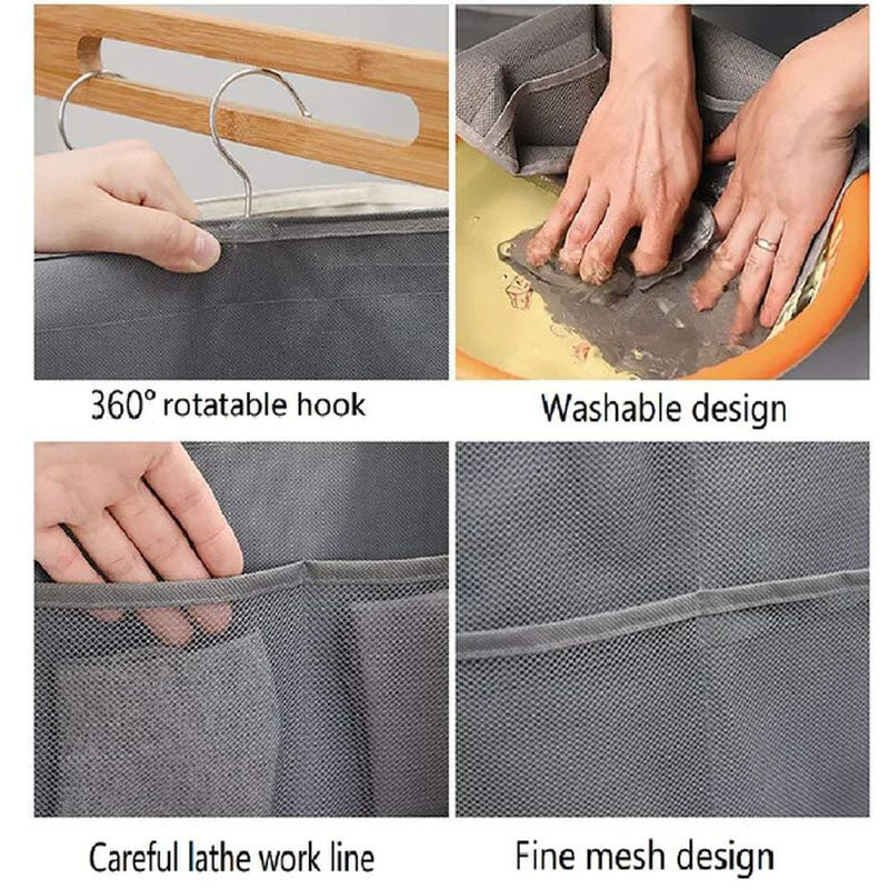 Viskana Dual Sided Wall Shelf Wardrobe Storage Bags