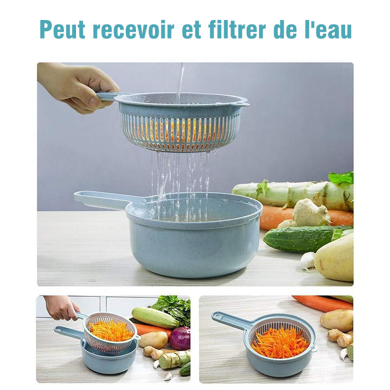 9 Pieces-Multifunctional Vegetable Slicer | Viskana