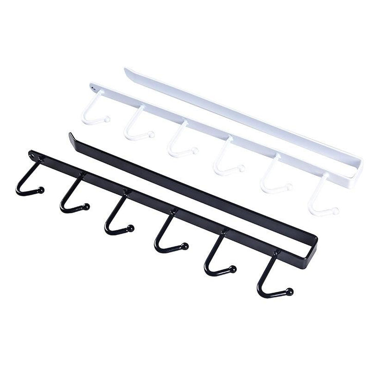 6 Hooks Hanging Cup Holder Rack Space Saving for Mug Organizer Viskana