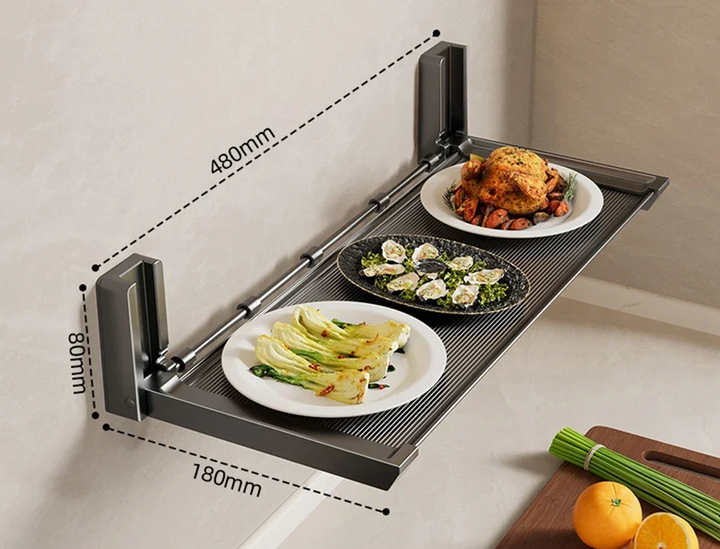 FlexiRack – Collapsible Spice Rack with Hooks Viskana