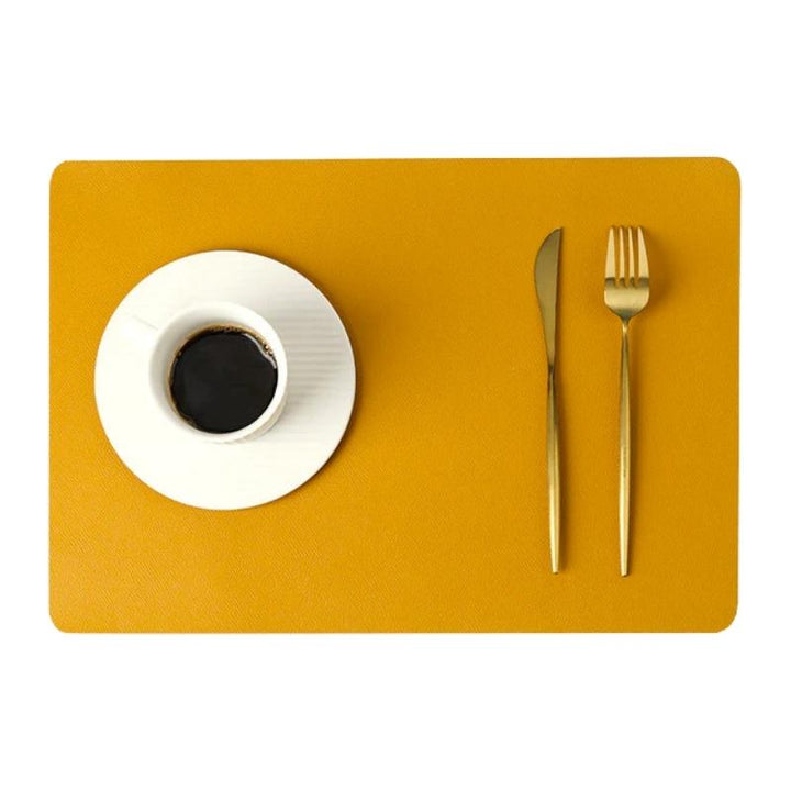 Viskana Modern rectangular waterproof PU leather placemats