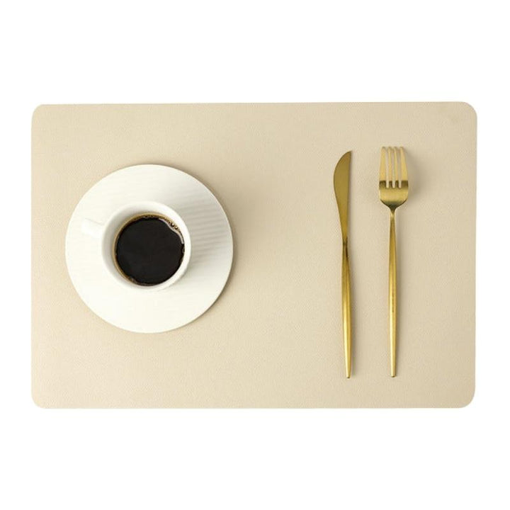 Viskana Modern rectangular waterproof PU leather placemats