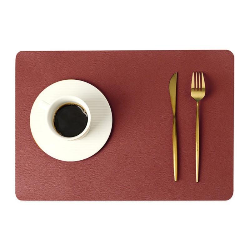 Viskana Modern rectangular waterproof PU leather placemats