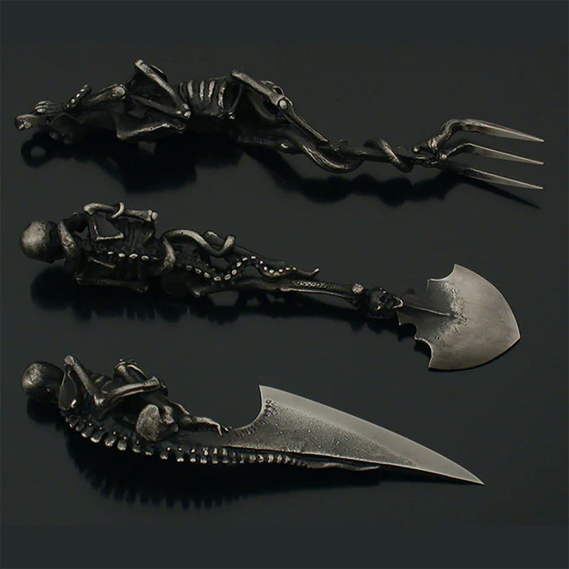 Halloween Gift Skeletal Cutlery Sets Viskana