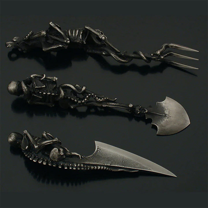 Halloween Gift Skeletal Cutlery Sets Viskana