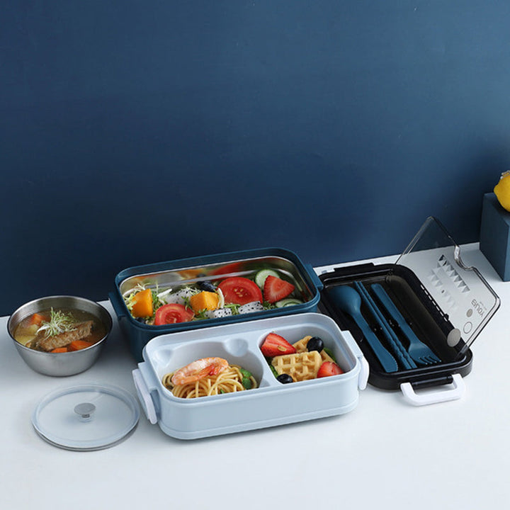 Portable Three Stackable Lunch Box Viskana