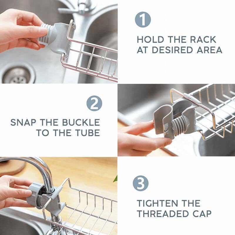 Viskana Kitchen Sink Organizer Shelf