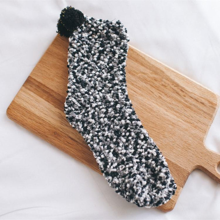 Viskana Coral Fleece Cupcake Socks