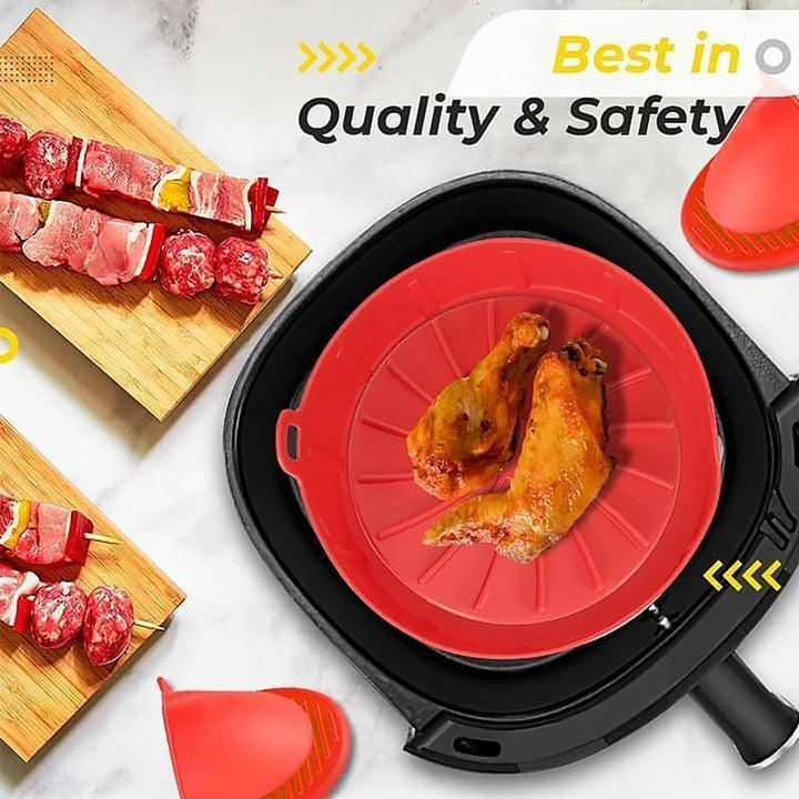 Viskana Hot Air Fryer Tray Easy to Clean Non-Stick Bakeware