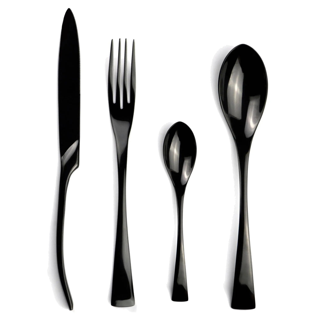 Viskana Classical Black Rose Cutlery Set