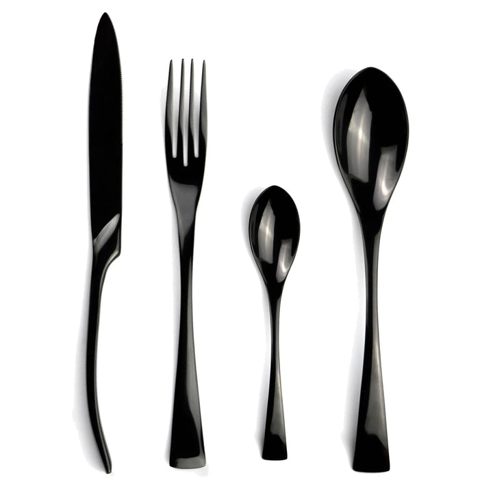 Viskana Classical Black Rose Cutlery Set