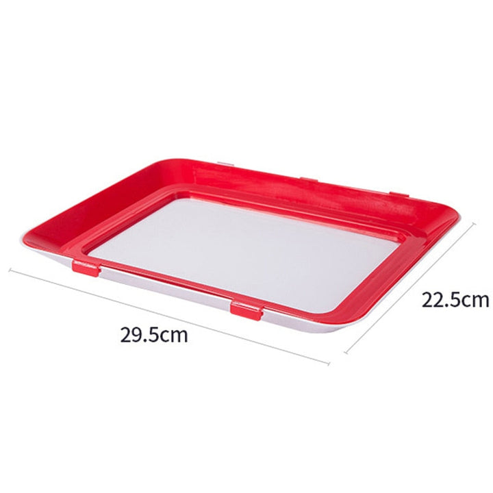 6pcs Creative Vacuum Food Preservation Tray Plate Storage Organizer Viskana