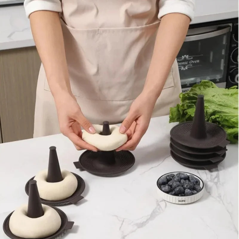 6pcs Kitchen Silicone Conical Baking Pastry Molds Doughnut Cake Pans Viskana