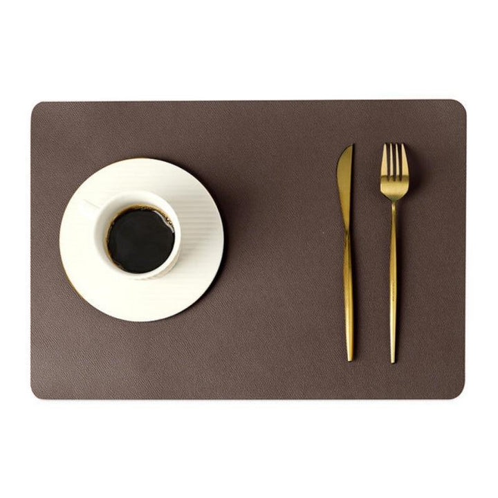 Viskana Modern rectangular waterproof PU leather placemats