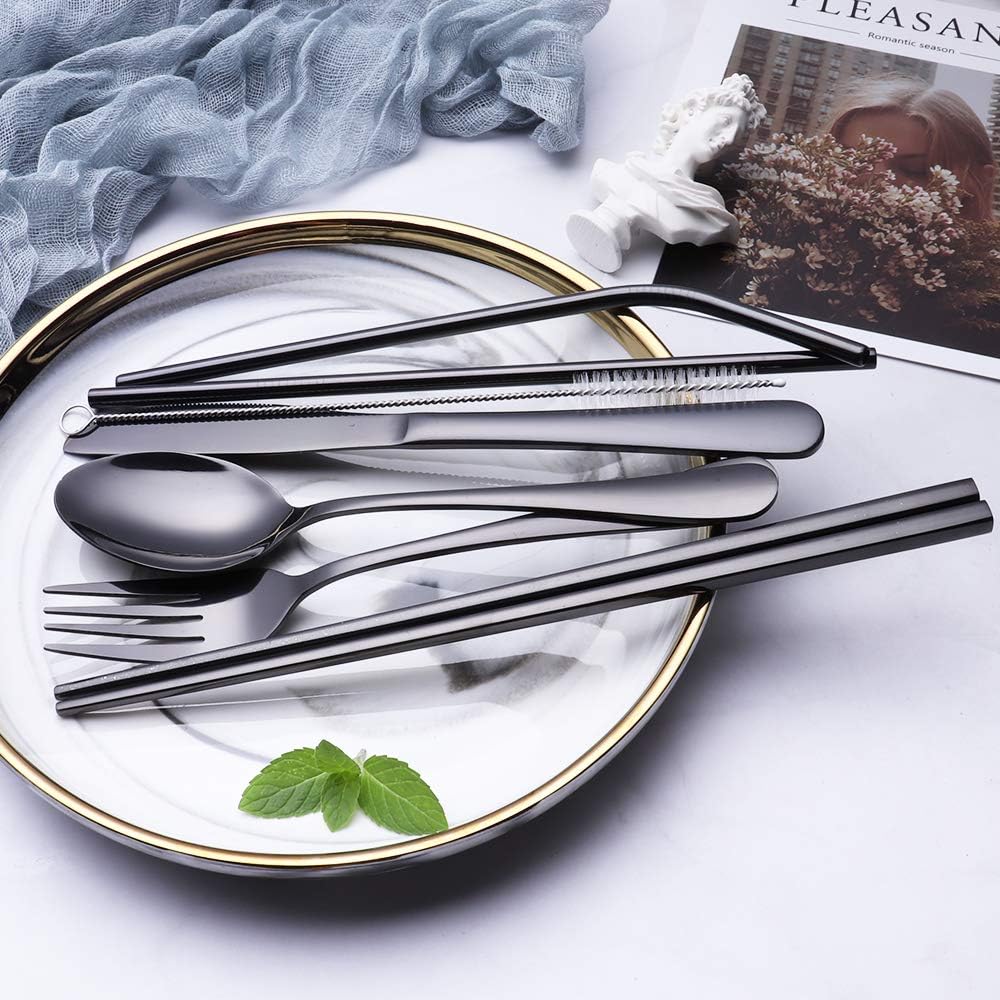 Viskana Cutlery Set GoCutlery | 4-piece for on the go | Stainless Steel & BPA-free | With Transport Case