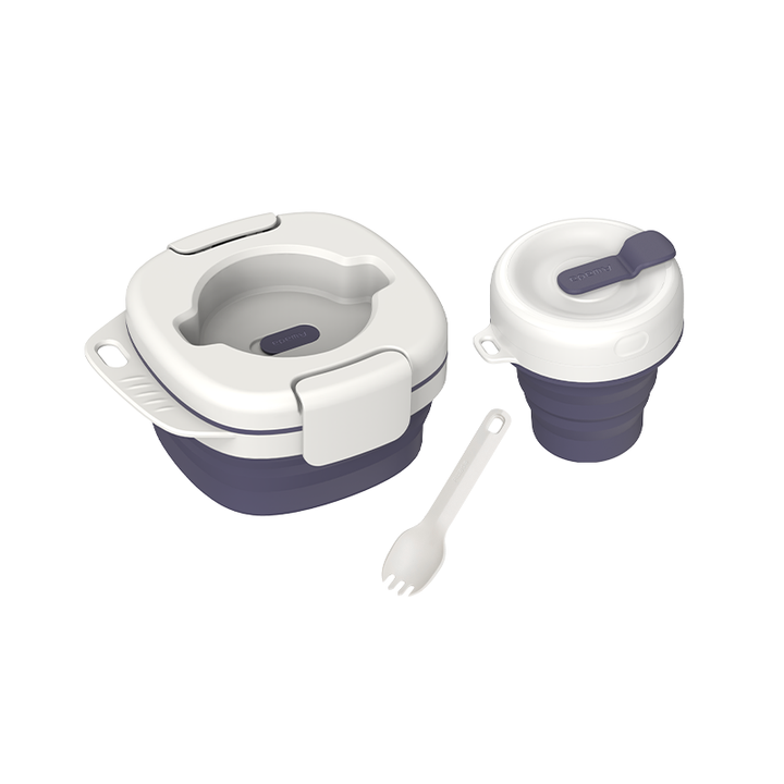 Viskana Portable Silicone All-In-One Camping Tableware Set
