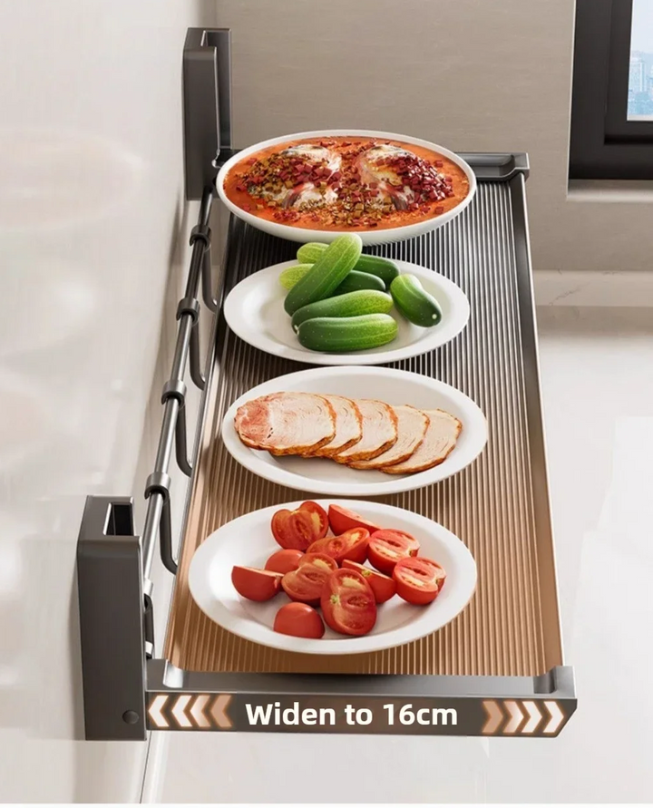 FlexiRack – Collapsible Spice Rack with Hooks Viskana