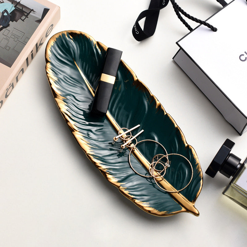 Viskana Luxury Nordic Ceramic Storage Tray for Jewelry and Tableware