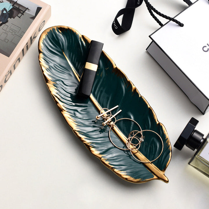 Viskana Luxury Nordic Ceramic Storage Tray for Jewelry and Tableware