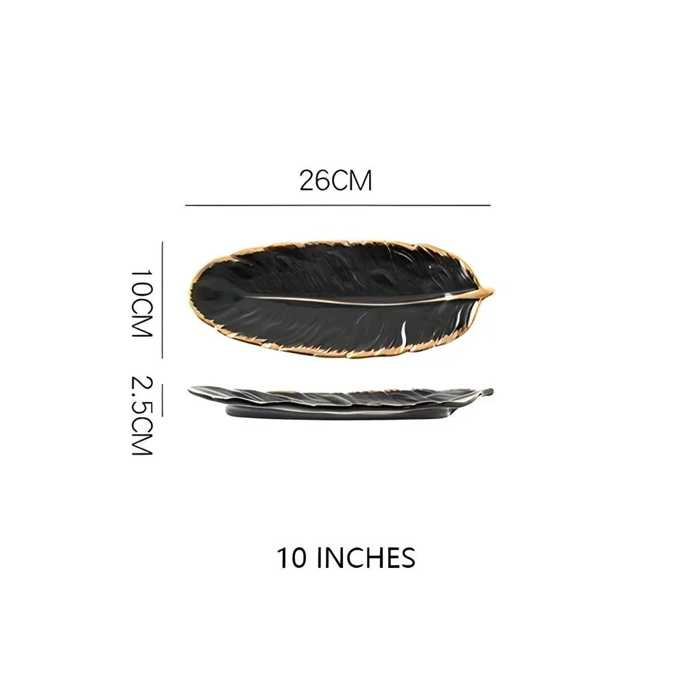 Viskana Luxury Nordic Ceramic Storage Tray for Jewelry and Tableware