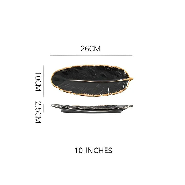 Viskana Luxury Nordic Ceramic Storage Tray for Jewelry and Tableware