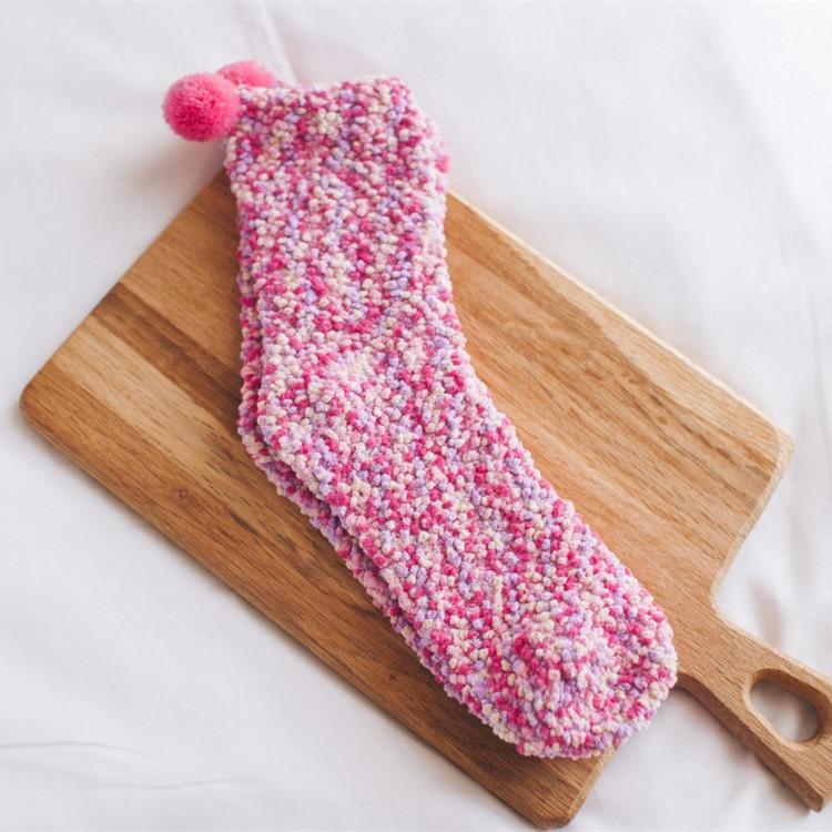 Viskana Coral Fleece Cupcake Socks