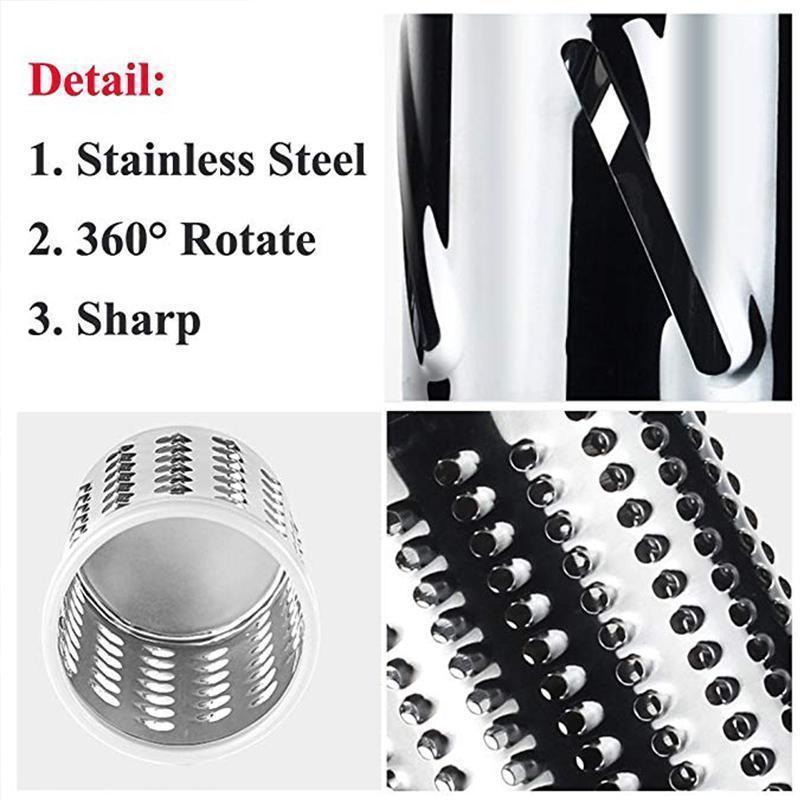 3 in 1 Rotating Cheese Grater Vegetable Cutter