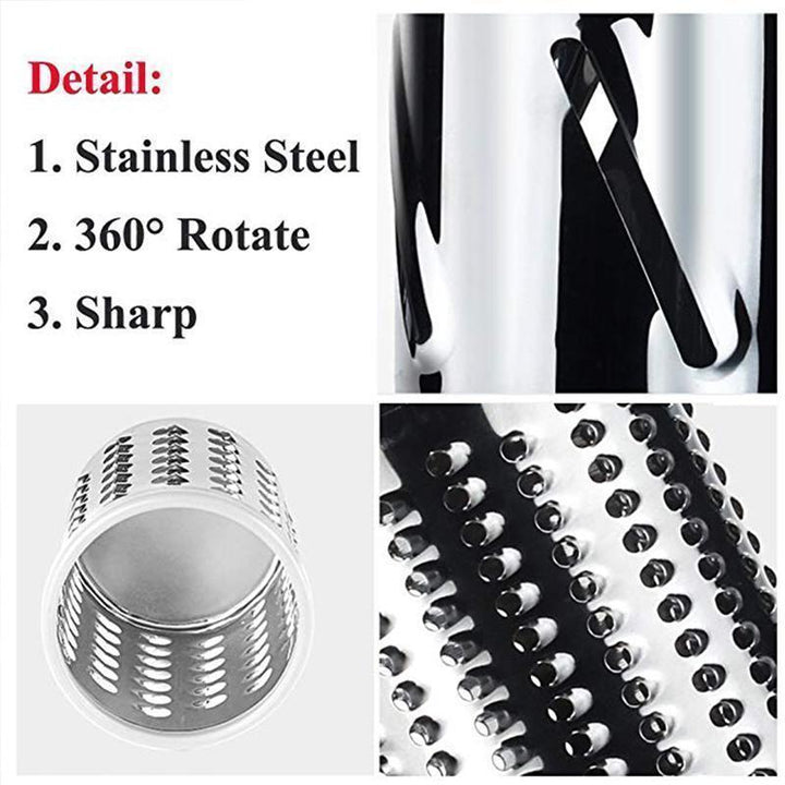 3 in 1 Rotating Cheese Grater Vegetable Cutter