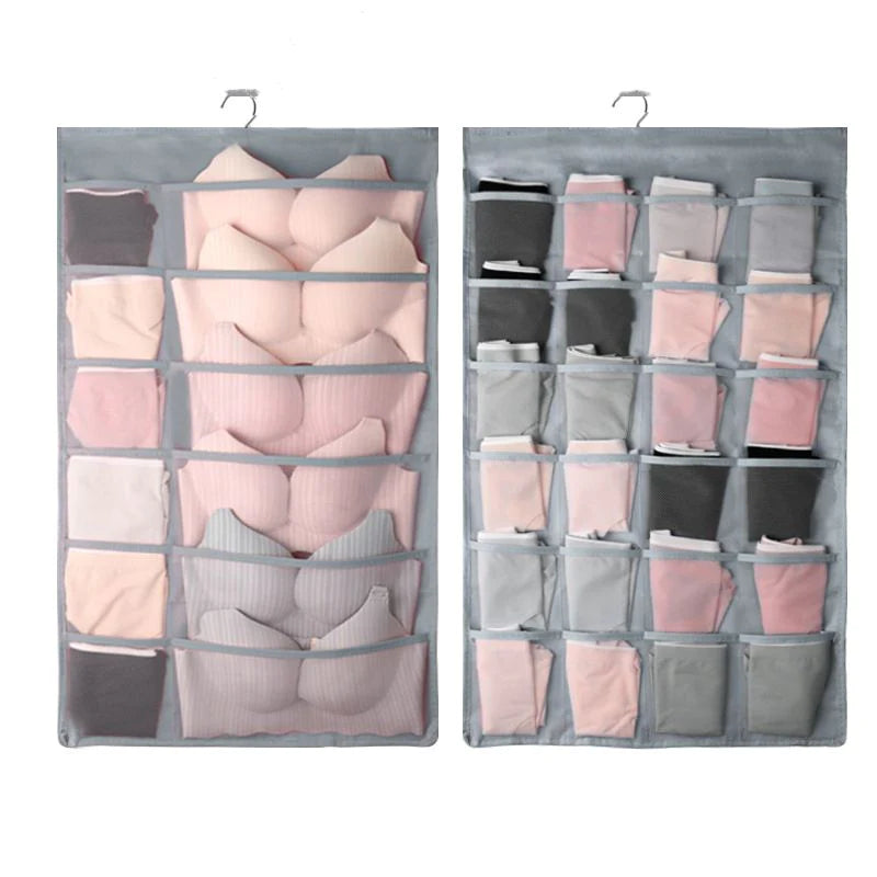 Viskana Dual Sided Wall Shelf Wardrobe Storage Bags