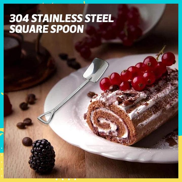 Creative Dessert Ice Cream 304 Stainless Steel Spade Spoon Viskana