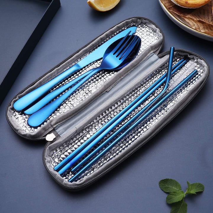 Viskana Cutlery Set GoCutlery | 4-piece for on the go | Stainless Steel & BPA-free | With Transport Case