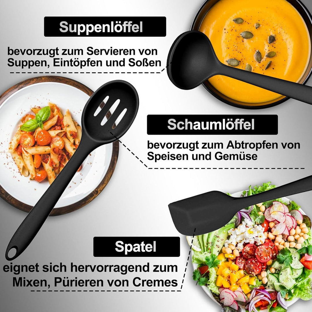 Viskana KitchenPro - Silicone Kitchen Utensil Set