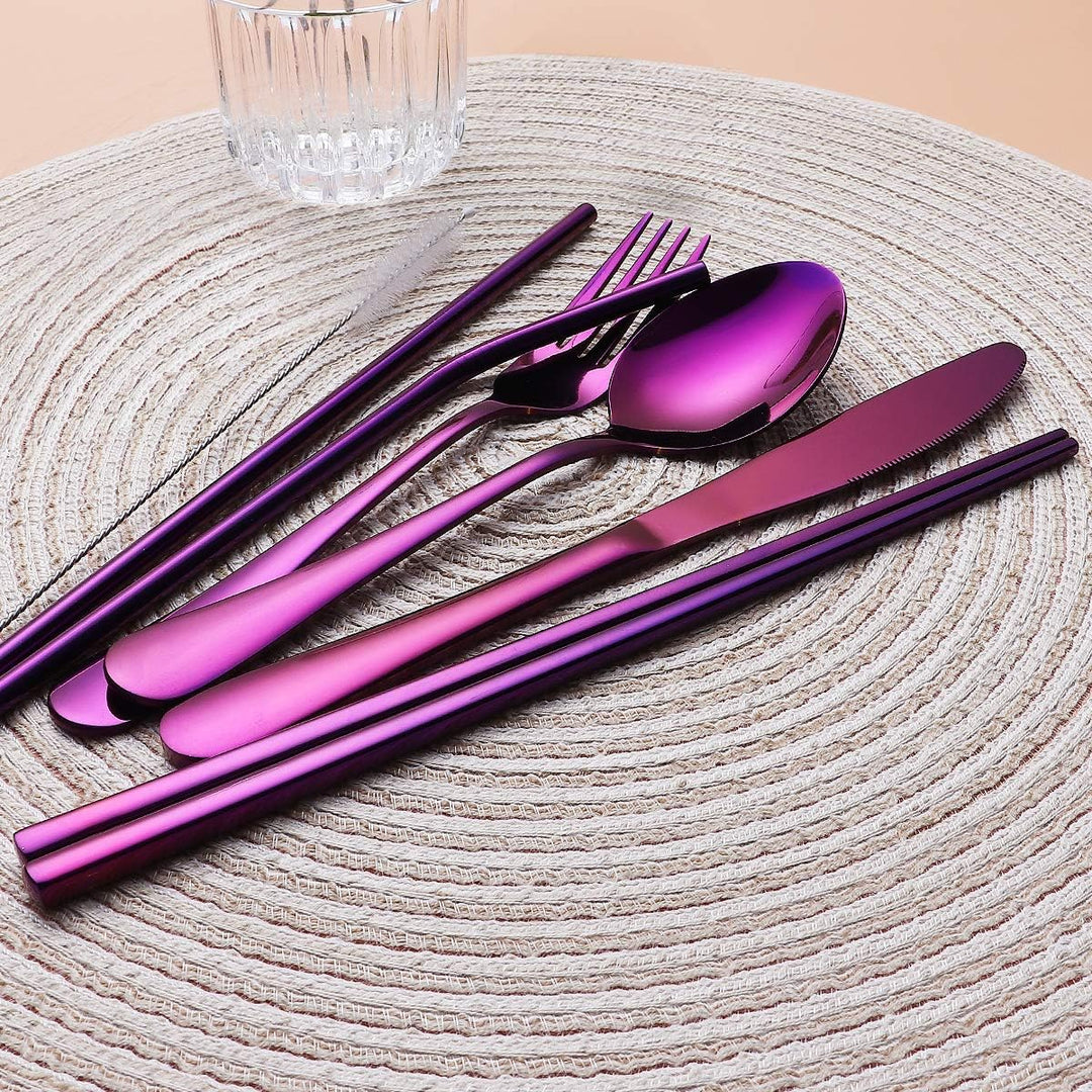 Viskana Cutlery Set GoCutlery | 4-piece for on the go | Stainless Steel & BPA-free | With Transport Case