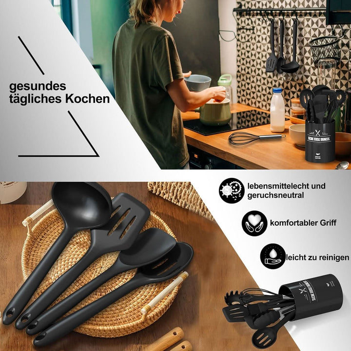 Viskana KitchenPro - Silicone Kitchen Utensil Set