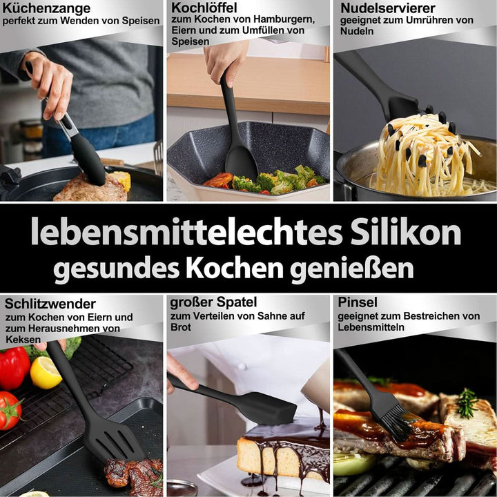 Viskana KitchenPro - Silicone Kitchen Utensil Set