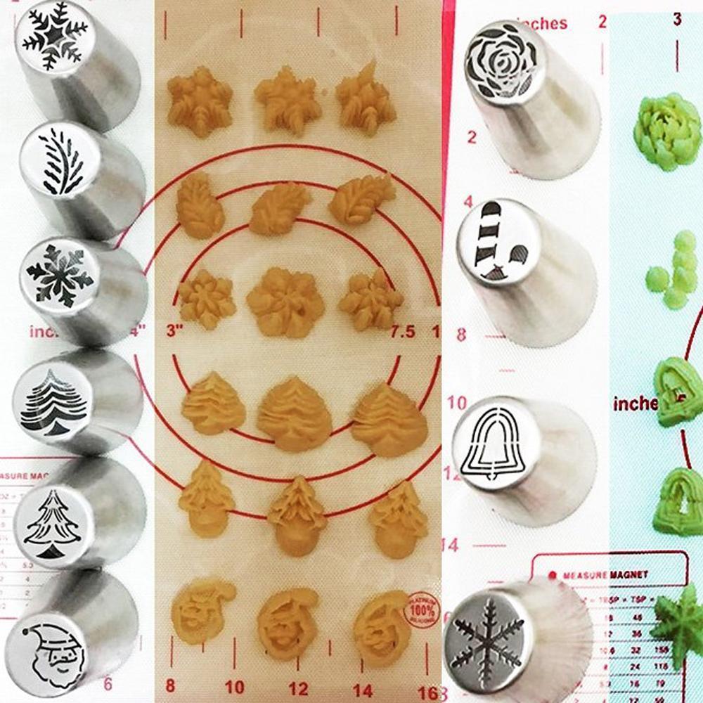Viskana Christmas Baking Piping Nozzle Set