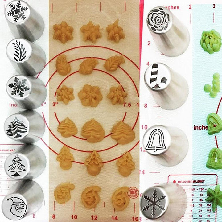 Viskana Christmas Baking Piping Nozzle Set