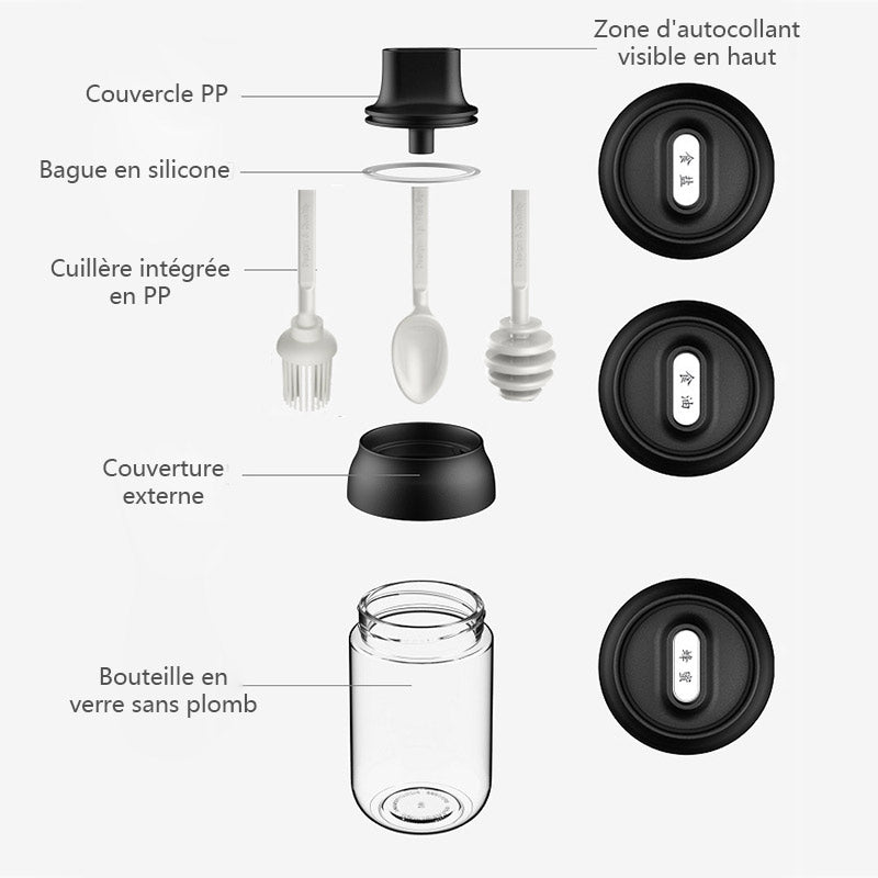 Spice jar with spoon Viskana