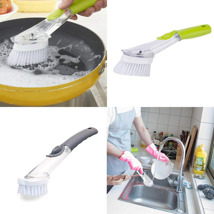 Dish Brush with Detergent Dispenser | Viskana
