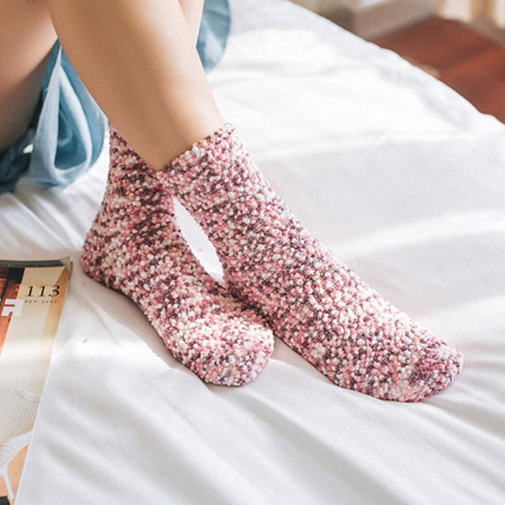 Viskana Coral Fleece Cupcake Socks