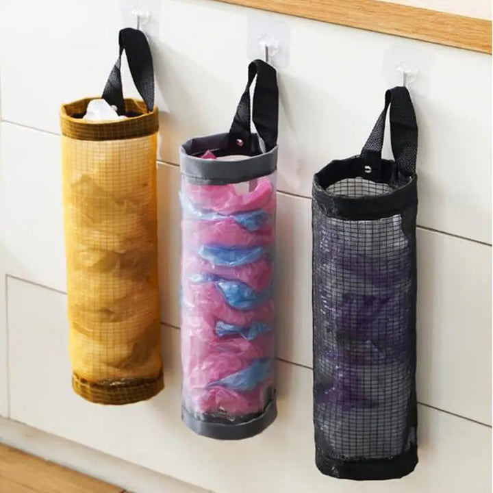 Viskana Hanging Pocket Organizer – Breathable Mesh for Storing Kitchen Bags and Fruits/Veggies