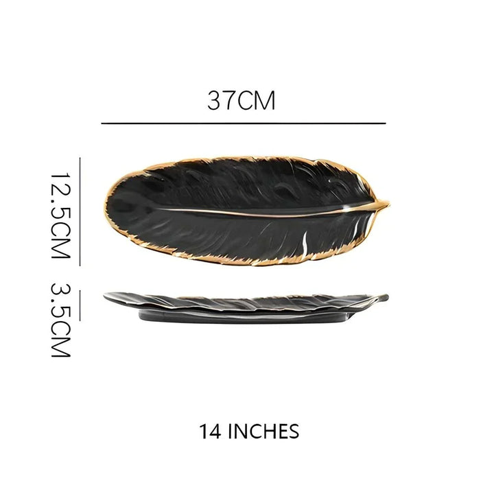 Viskana Luxury Nordic Ceramic Storage Tray for Jewelry and Tableware