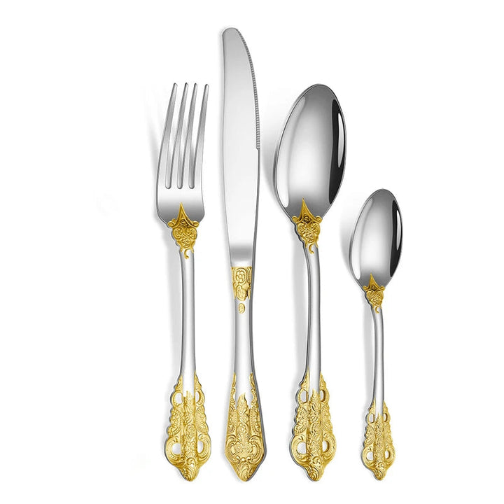 Viskana Luxury Gold Cutlery Set