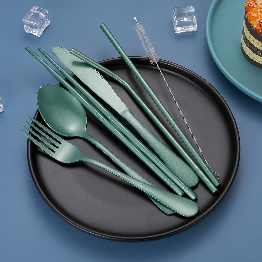 Viskana Cutlery Set GoCutlery | 4-piece for on the go | Stainless Steel & BPA-free | With Transport Case