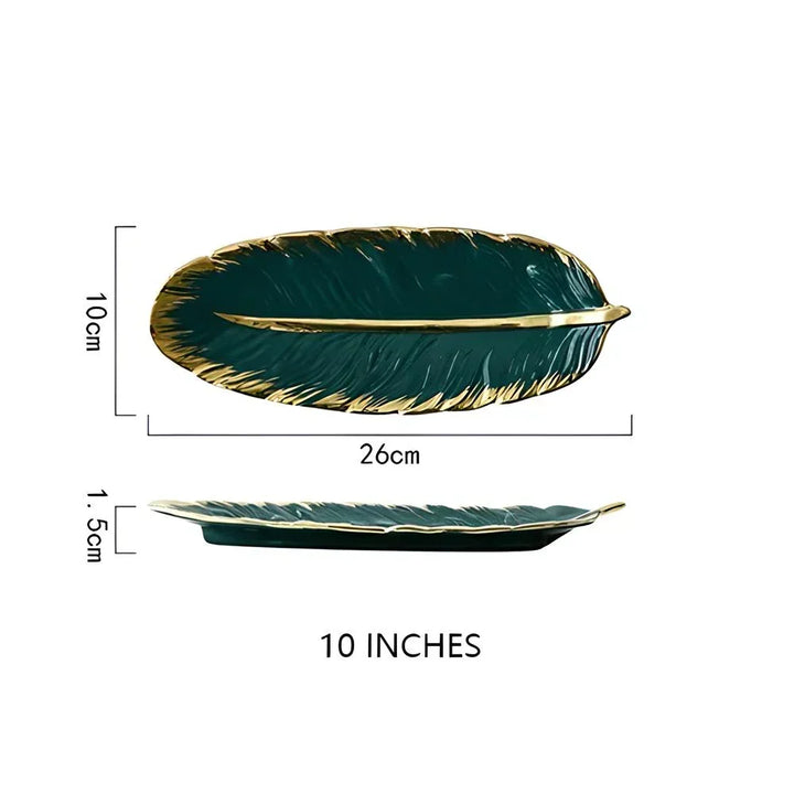 Viskana Luxury Nordic Ceramic Storage Tray for Jewelry and Tableware