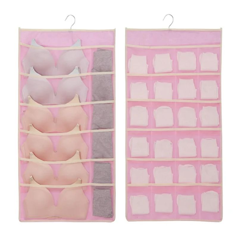 Viskana Dual Sided Wall Shelf Wardrobe Storage Bags