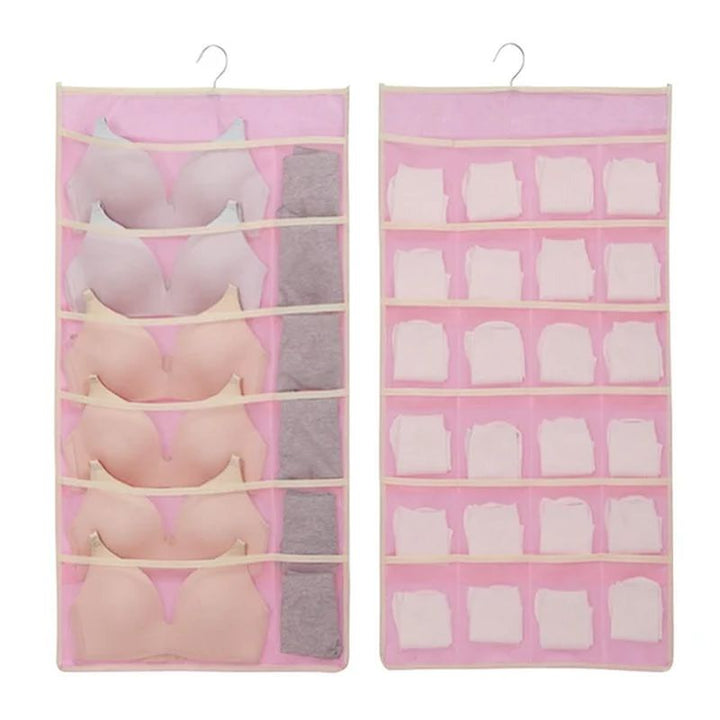 Viskana Dual Sided Wall Shelf Wardrobe Storage Bags