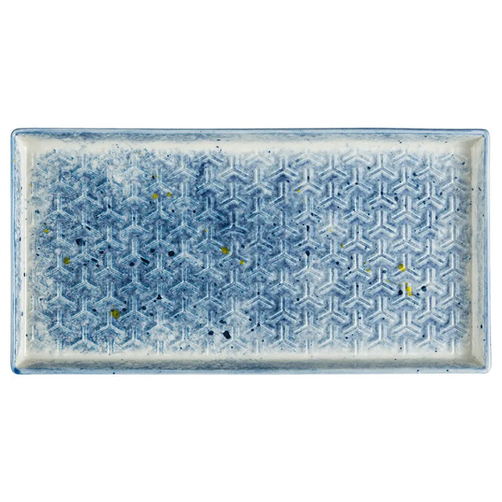 9.5" Ceramic Rectangular Barbecue Plate Restaurant Sushi Plate Viskana