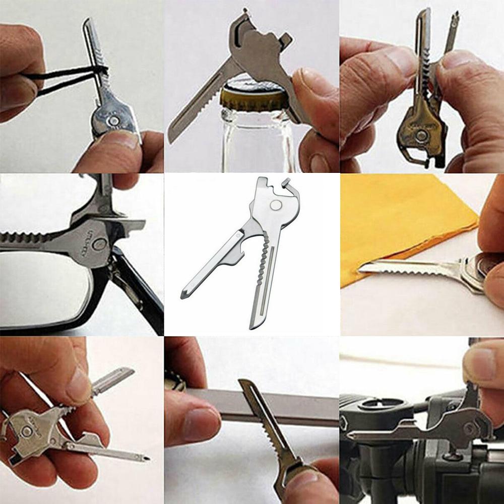 6-in-1-Keyring Multitool Mini-Multitool Keychain Pocket Stainless Steel Foldable Swiss Tech Easy Bottle Opener Keychain Viskana